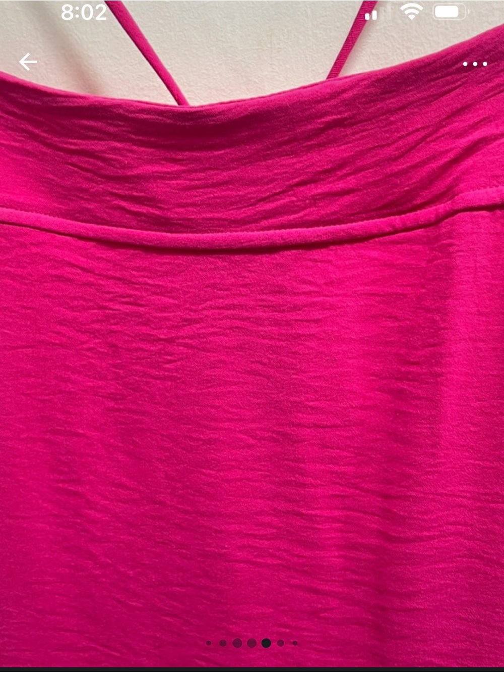 Carmela Bright Pink Spaghetti Strap Tie-Back Women's dress - Picture 6 of 9